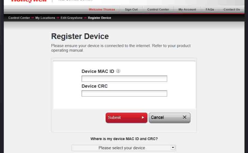 Do I need to Register my Honeywell Thermostat