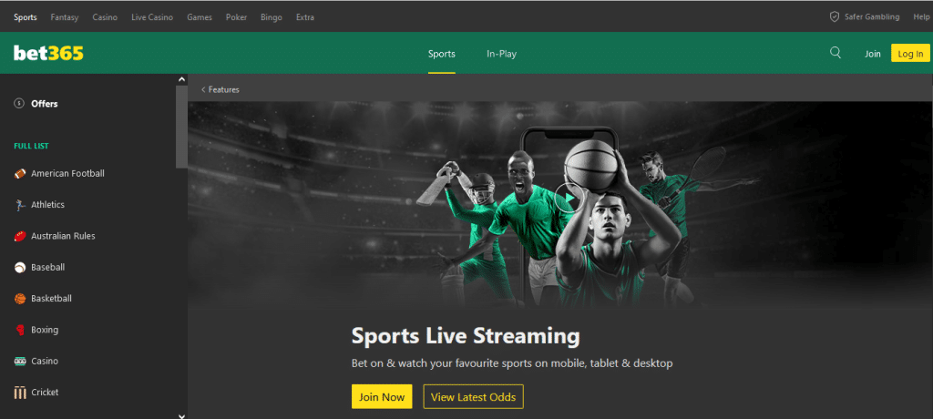 Live Betting and Streaming